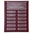 9x12 Rosewood High Gloss Plaque with Acrylic Engraving Plates