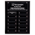 Black High Gloss Plaque with 12 Acrylic Engraving Plates