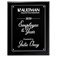 9x12 Black High Gloss Plaque with Acrylic Engraving Plate