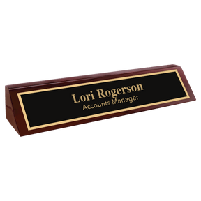 Rosewood 10 1/2" Piano Finish Desk Wedge