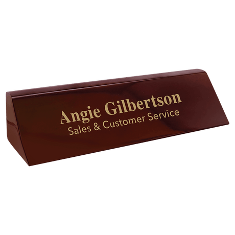 Rosewood 8 1/2" Piano Finish Desk Wedge