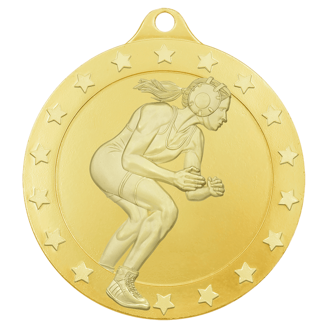 Female Wrestling Radiance Metal - Gold