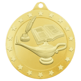 Lamp of Knowledge Radiance Medal - Gold