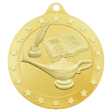 Lamp of Knowledge Radiance Medal - Gold