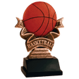 5 1/2" Basketball Ribbon Resin
