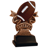 5 1/2" Football Ribbon Resin