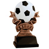5 1/2" Soccer Ribbon Resin