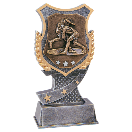 6" Wrestling Shield Award