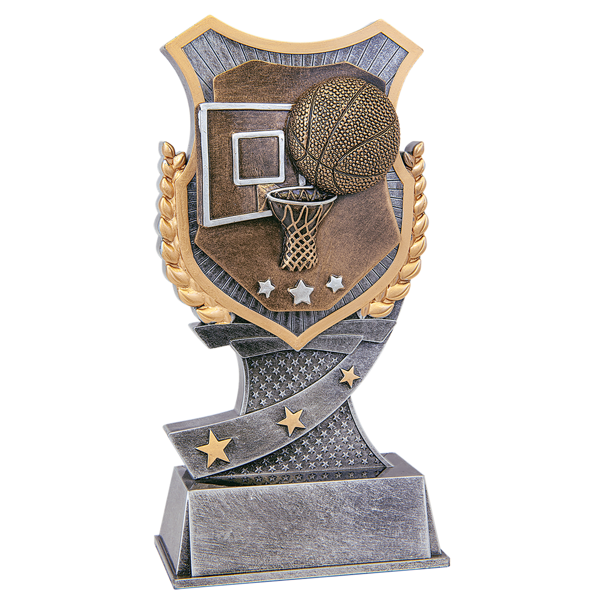 7" Basketball Shield Award