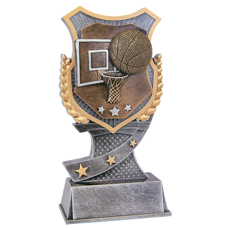 7" Basketball Shield Award