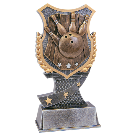 7" Bowling Shield Award