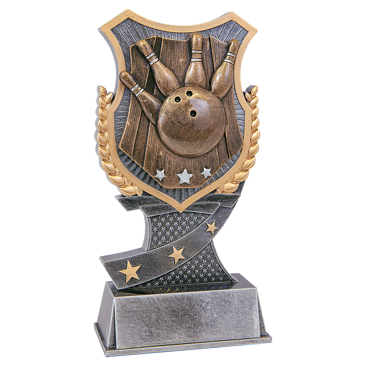 7" Bowling Shield Award