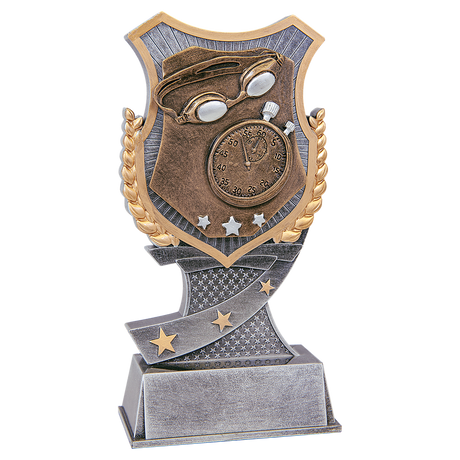 7" Swimming Shield Award