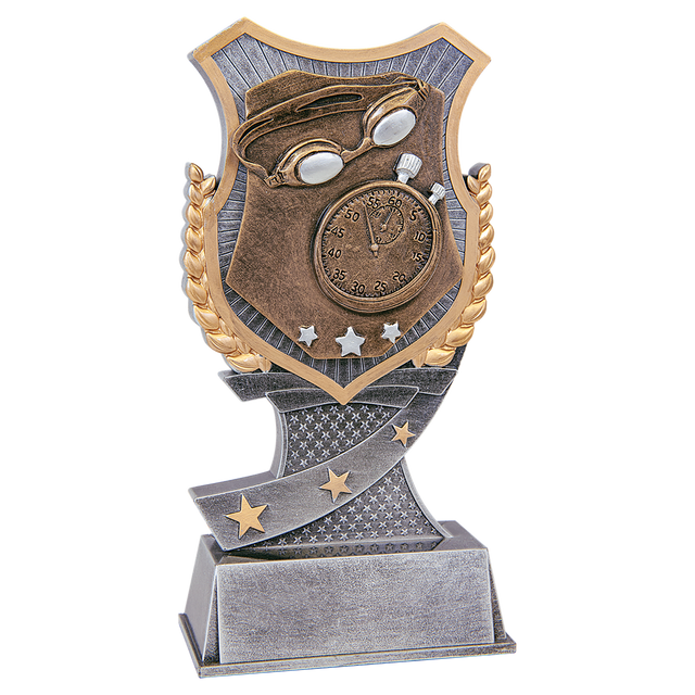 7" Swimming Shield Award