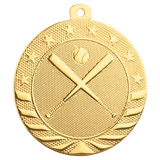 Bright Gold 2" Baseball/Softball Starbrite Medal