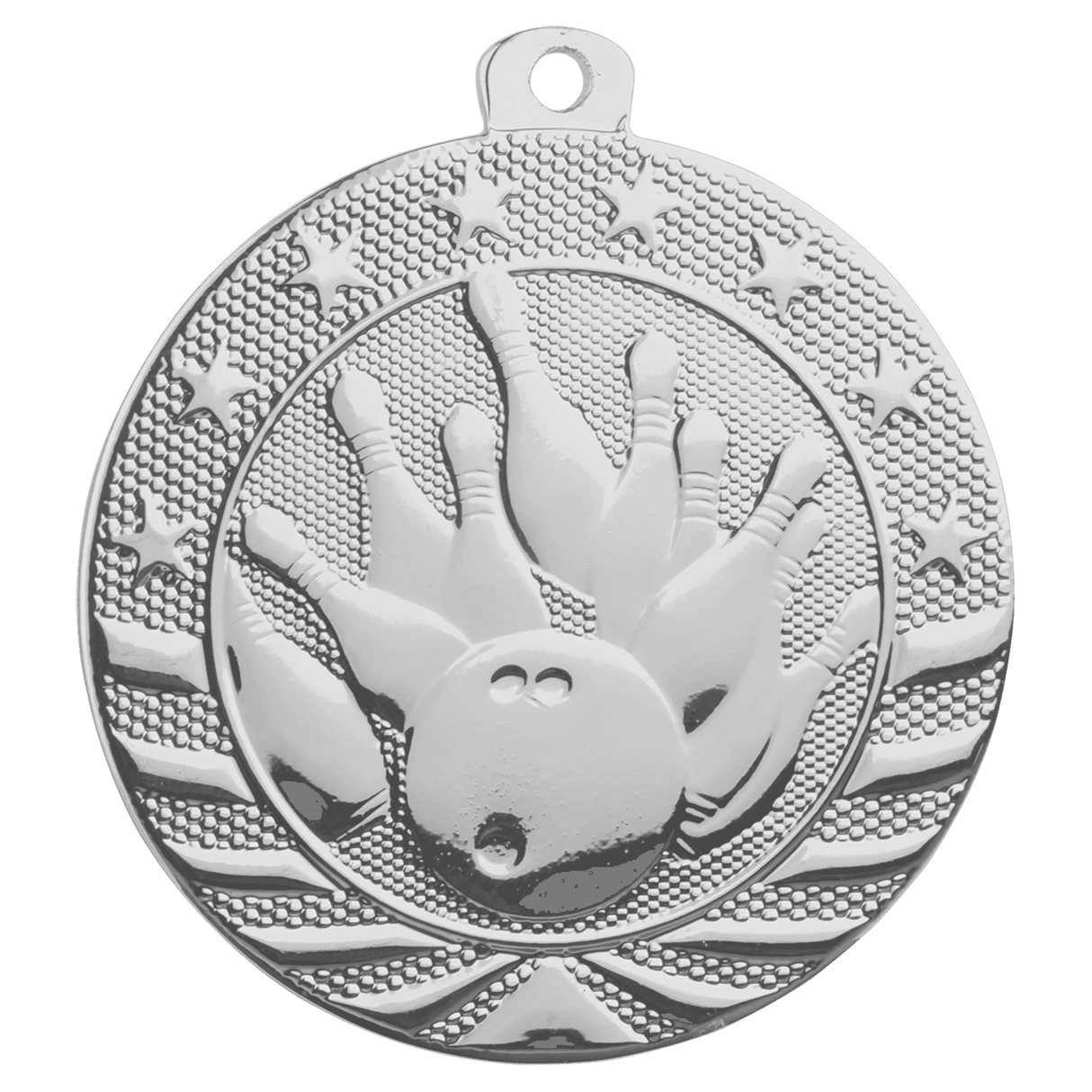 2" Bowling Starbrite Medal