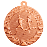 Bright Bronze 2" Cross Country Starbrite Medal