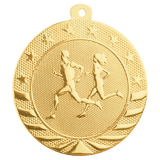 Bright Gold 2" Cross Country Starbrite Medal