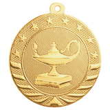 2" Lamp of Knowledge Starbrite Medal
