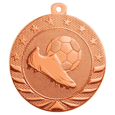 Bright Bronze 2" Soccer Starbrite Medal