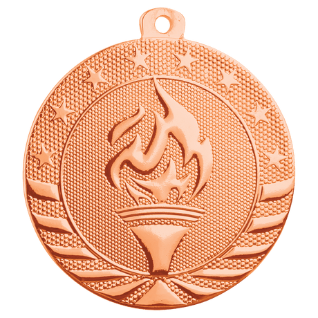 Bright Bronze 2" Torch Starbrite Medal