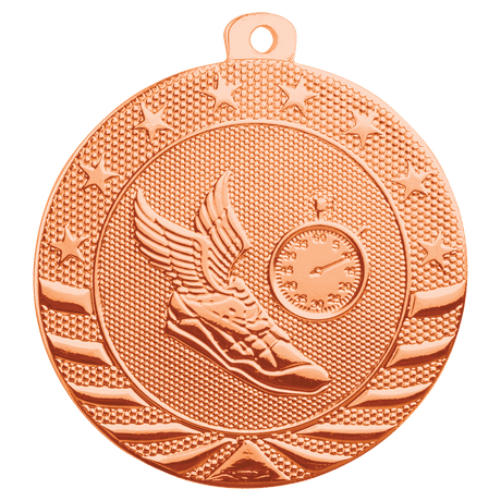 Bright Bronze 2" Track Starbrite Medal