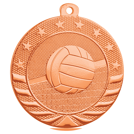 Bright Bronze 2" Volleyball Starbrite Medal