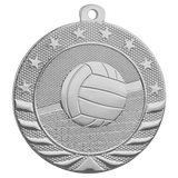 Bright Silver 2" Volleyball Starbrite Medal