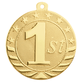 2" Bright Gold 1st Place Starbrite Medal