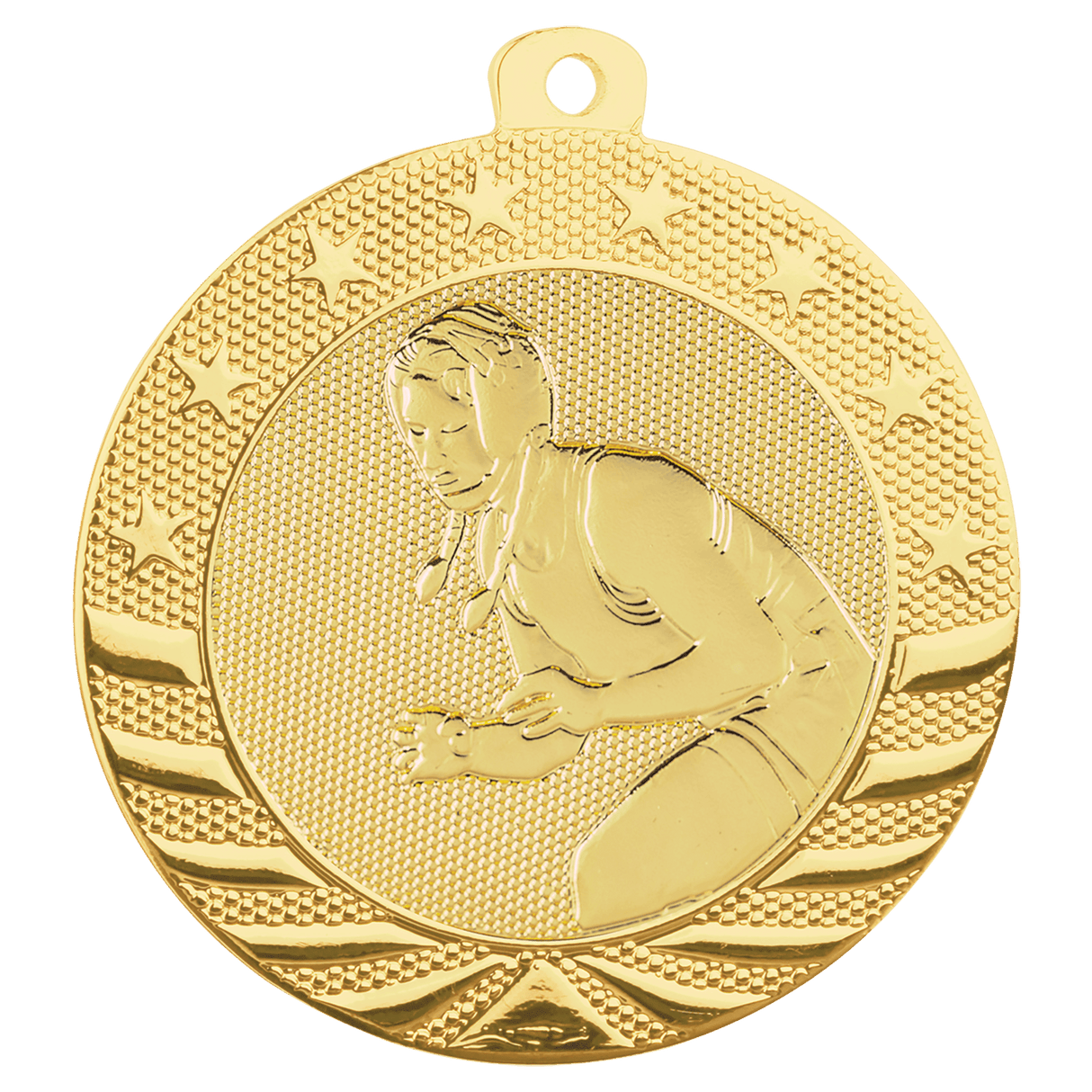 2" Female Wrestling Starbrite Medal