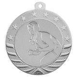 Bright Silver 2" Female Wrestling Starbrite Medal