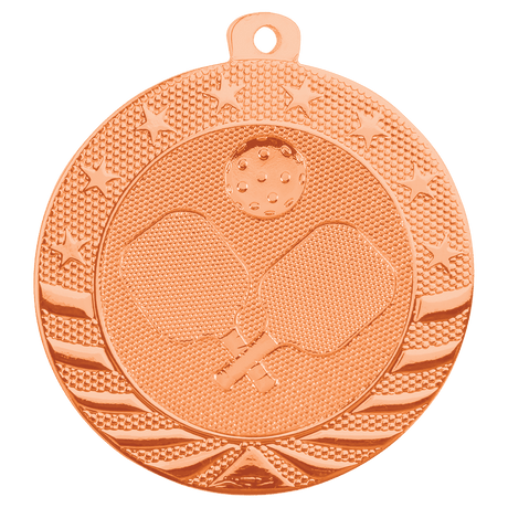 Bright Bronze 2" Pickleball Starbrite Medal