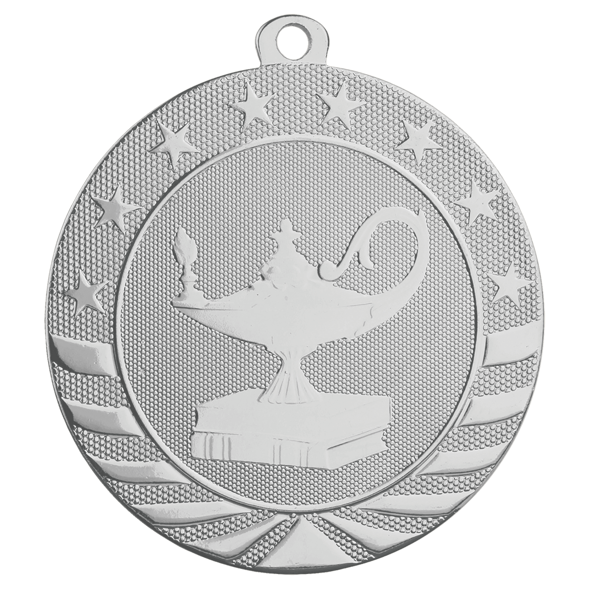 2 3/4" Lamp of Knowledge Starbrite Medal