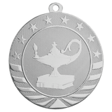 2 3/4" Lamp of Knowledge Starbrite Medal