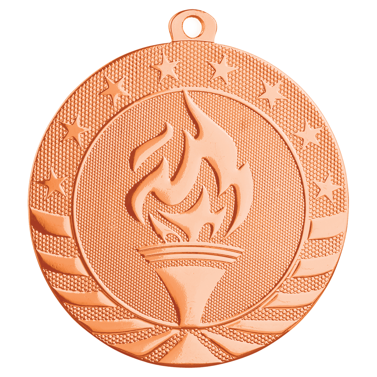 2 3/4" Torch Starbrite Medal