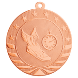 Bright Bronze 2 3/4" Track Starbrite Medal