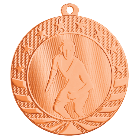 Bright Bronze 2 3/4" Wrestling Starbrite Medal