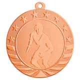 2 3/4" Wrestling Starbrite Medal