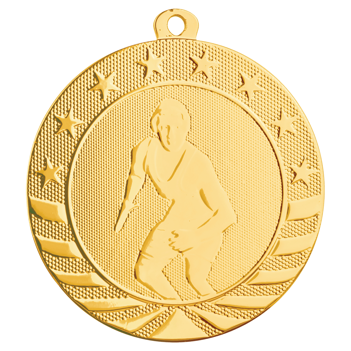 2 3/4" Wrestling Starbrite Medal