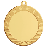 Bright Gold 2 3/4" 2" Insert Holder Starbrite Medal