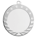 Bright Silver 2 3/4" 2" Insert Holder Starbrite Medal