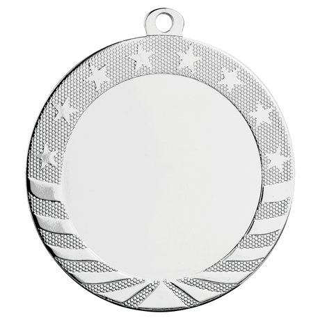 Bright Silver 2 3/4" 2" Insert Holder Starbrite Medal