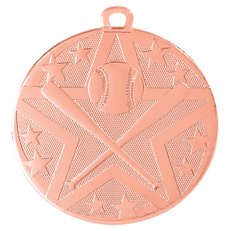 Bronze 2" Superstar Baseball/Softball Medal