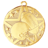 2" Superstar Football Medal