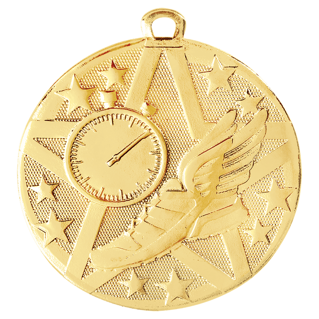Gold 2" Superstar Track Medal