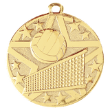 Gold 2" Superstar Volleyball Medal