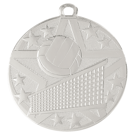 Silver 2" Superstar Volleyball Medal