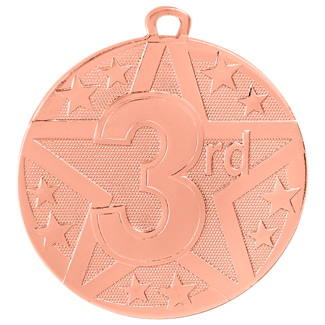 2" Bronze Superstar 3rd Place Medal