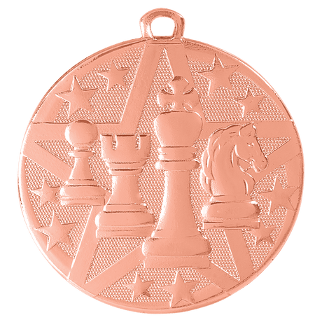 Bronze 2" Superstar Chess Medal