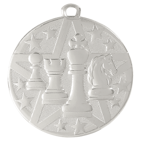 Silver 2" Superstar Chess Medal